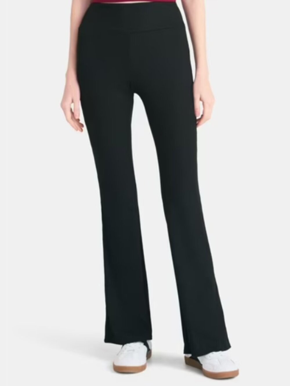 NWT! No Boundaries Soot Black Ribbed Flare Pants Size XXL